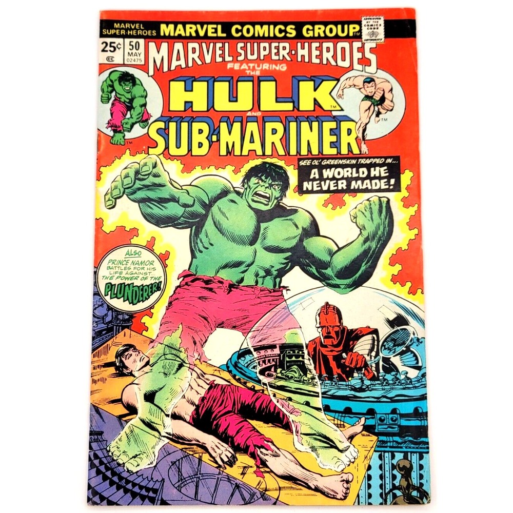 MARVEL SUPER-HEROES #50 (1975) / FN+ / HULK SUB-MARINER